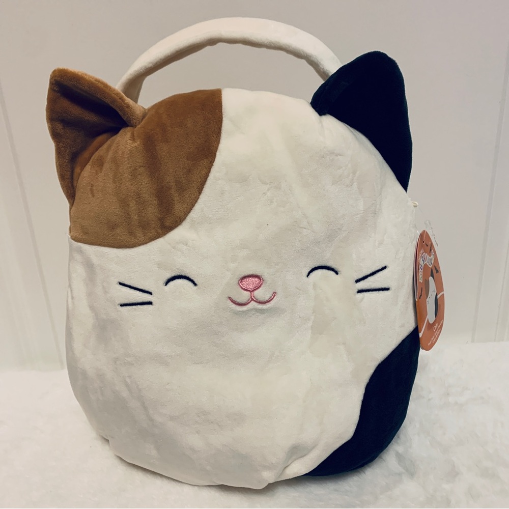 Squishmallow Treat Pail Cam Cat 🐱, Halloween 🎃👻, 12” New